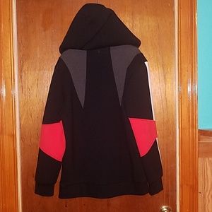 Neil Barrett abstract modernist zip hoodie